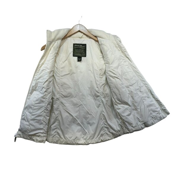 Eddie Bauer Womens Premium Goose Down Quilted Vest S Ivory - Picture 8 of 8